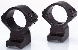 Talley 1-inch Browning A-Bolt I & II Scope Ring set with medium height feature a matte finish